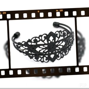 Gorgeous Black Cuff Bracelet